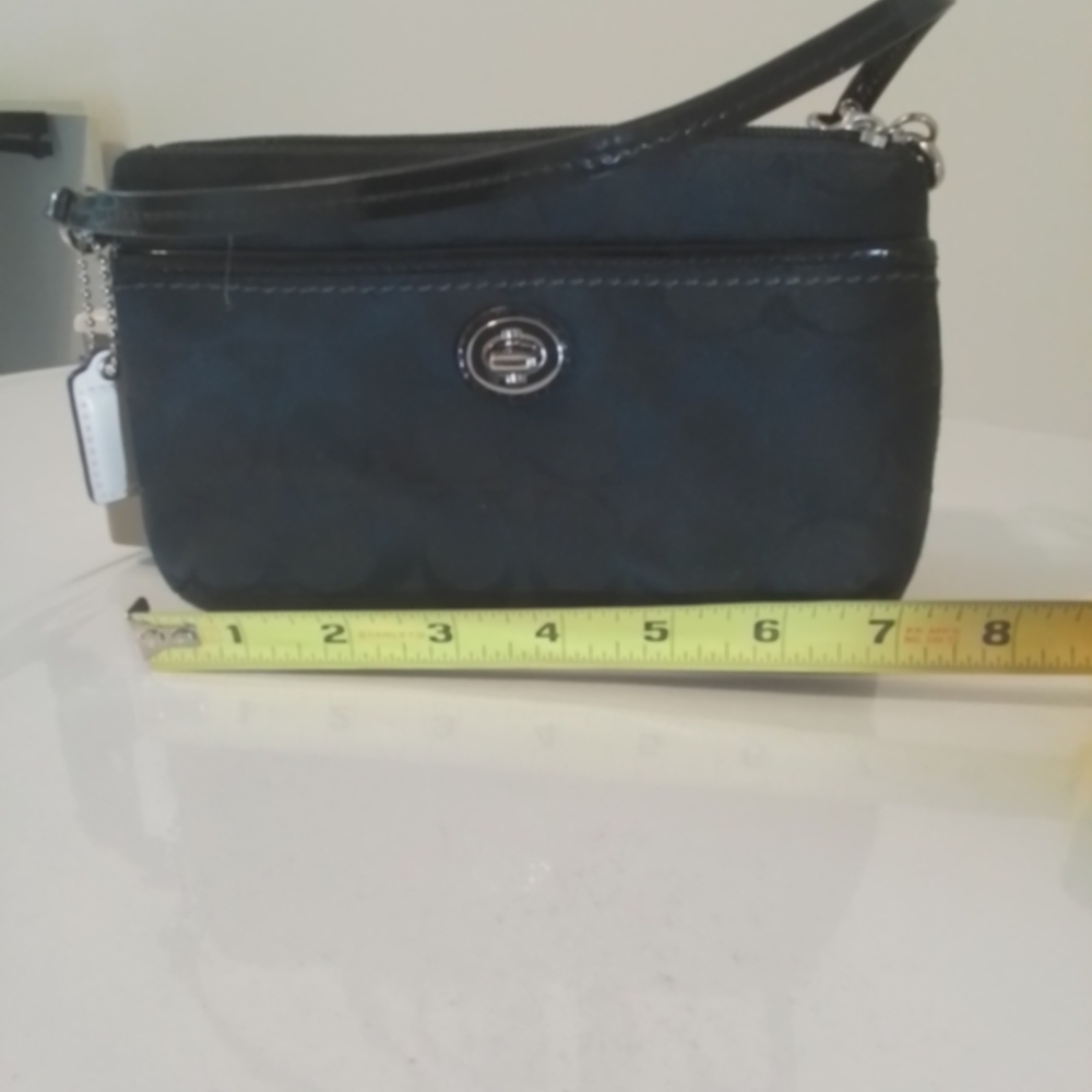 Coach Black Wristlet Clutch